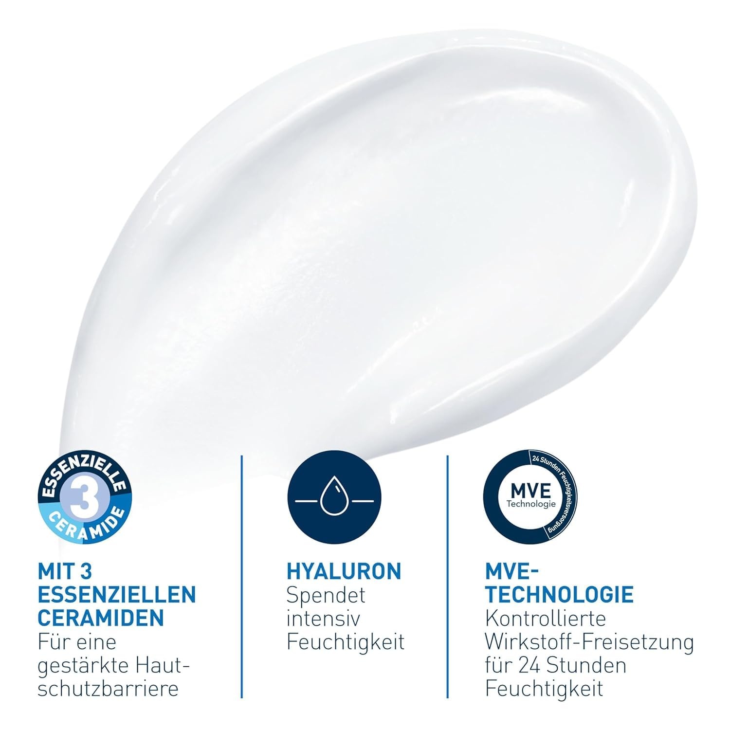 image:imageCeraVe Feuchtigkeitscreme fr Krper und Gesicht Creme fr trockene bis sehr trockene Haut Mit Hyaluron und 3 essenziellen Ceramiden 1 x 177ml177 ml 1er Pack