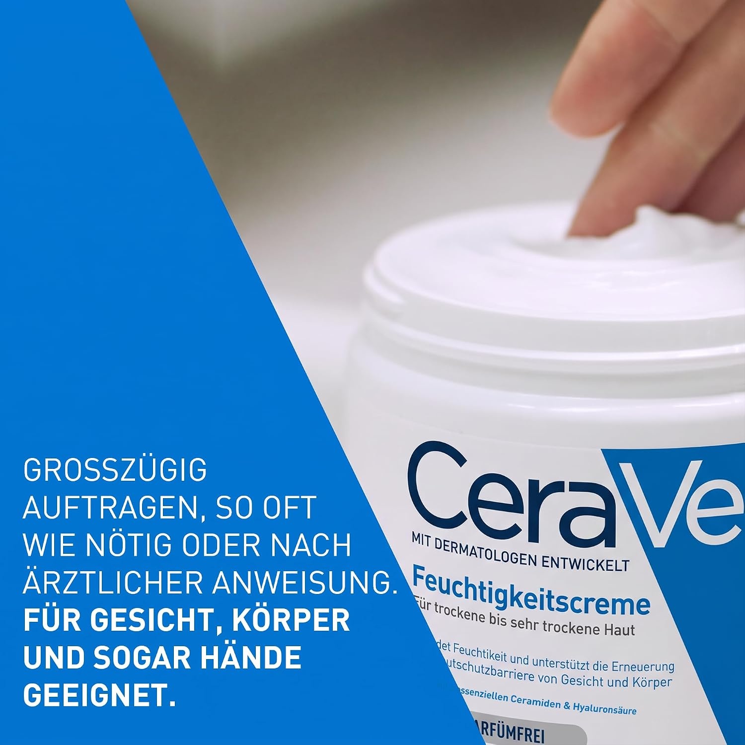 image:imageCeraVe Feuchtigkeitscreme fr trockene Haut Krper amp GesichtCreme