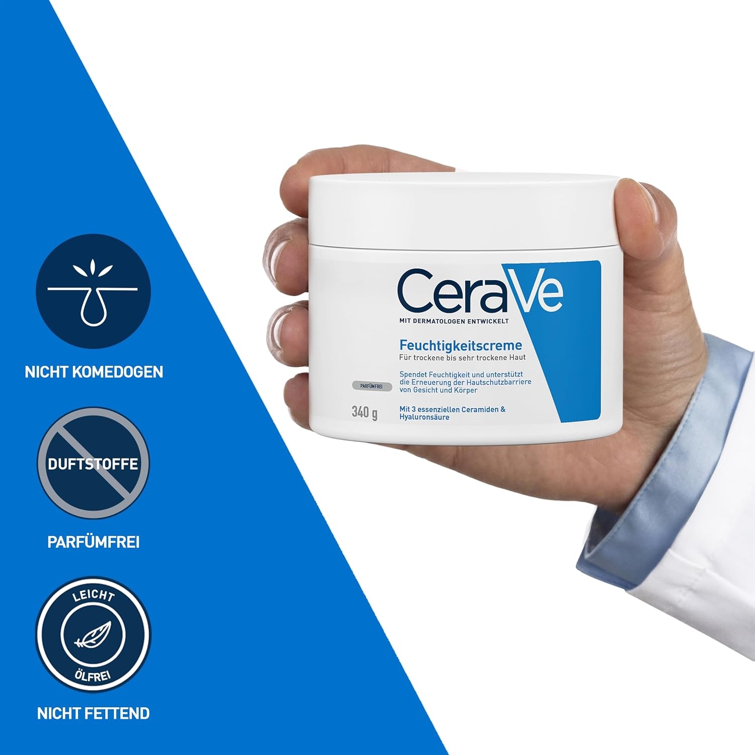 image:imageCeraVe Feuchtigkeitscreme fr trockene Haut Krper amp GesichtCreme