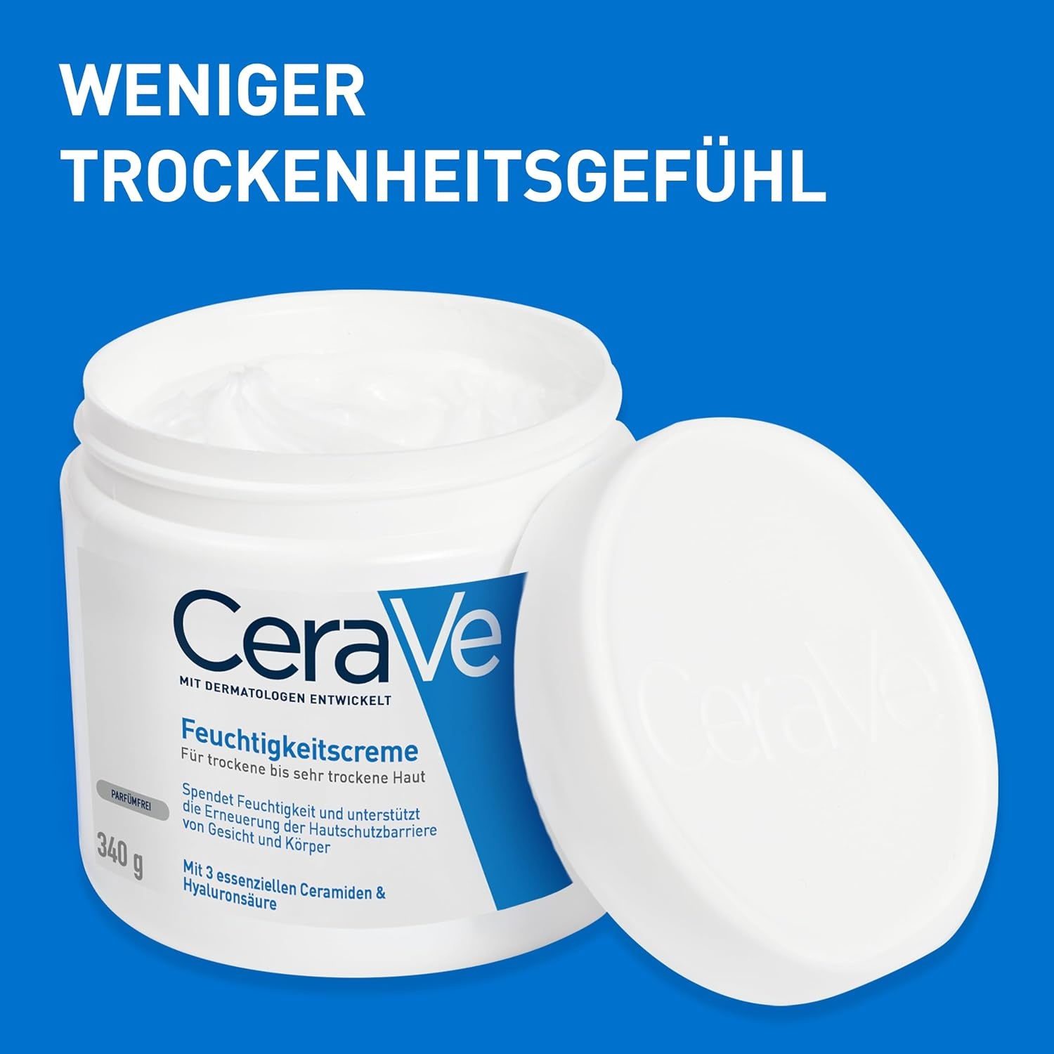 image:imageCeraVe Feuchtigkeitscreme fr trockene Haut Krper amp GesichtCreme