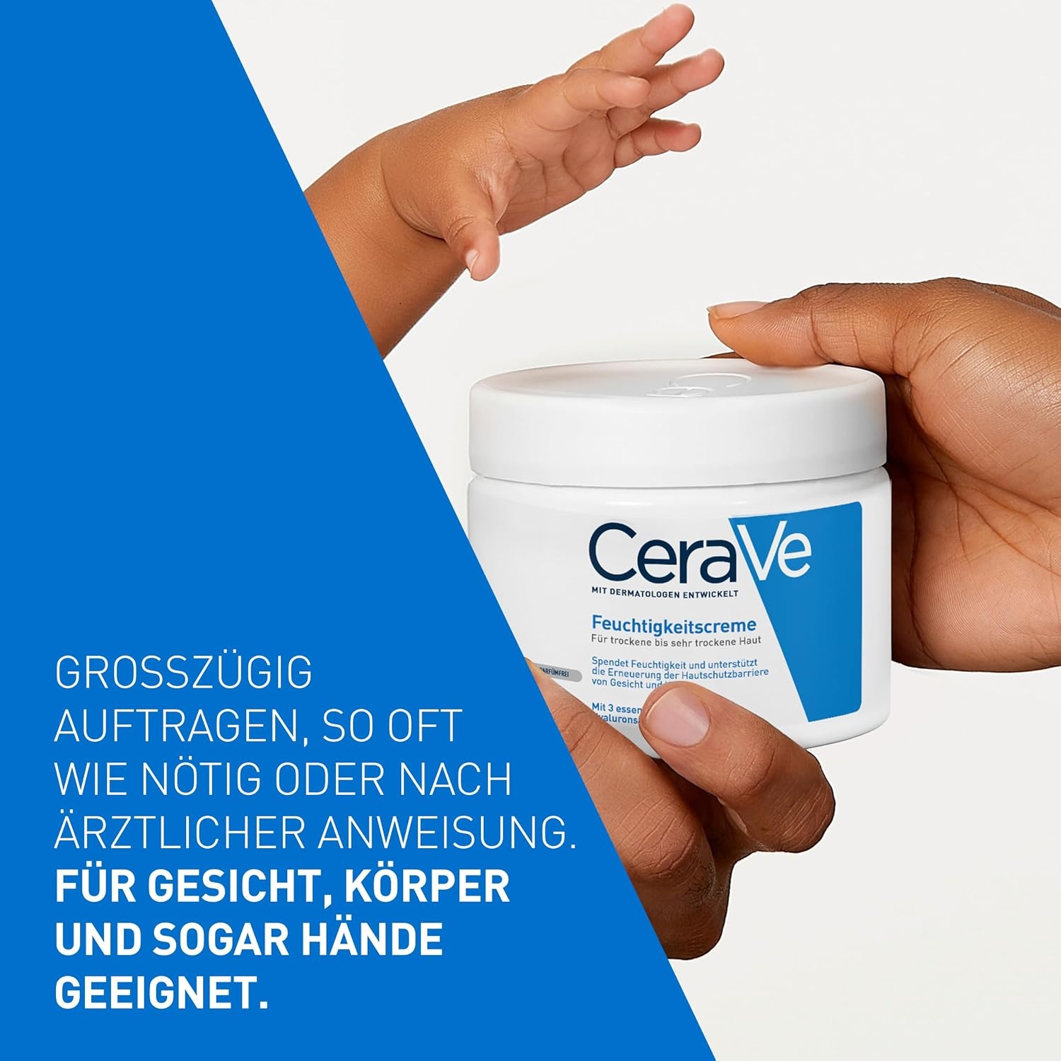 image:imageCeraVe Feuchtigkeitscreme fr trockene Haut Krper amp GesichtCreme