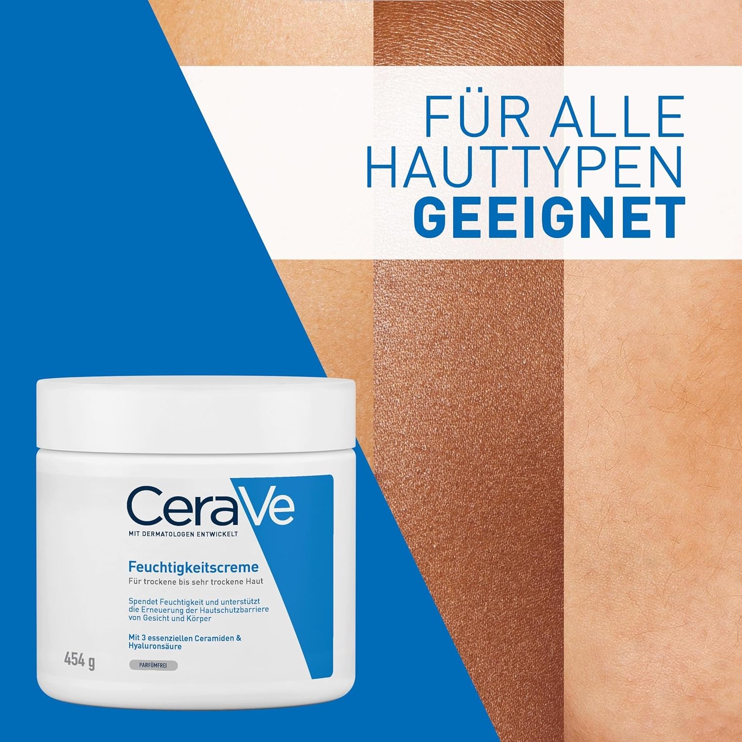image:imageCeraVe Feuchtigkeitscreme fr trockene Haut Krper amp GesichtCreme