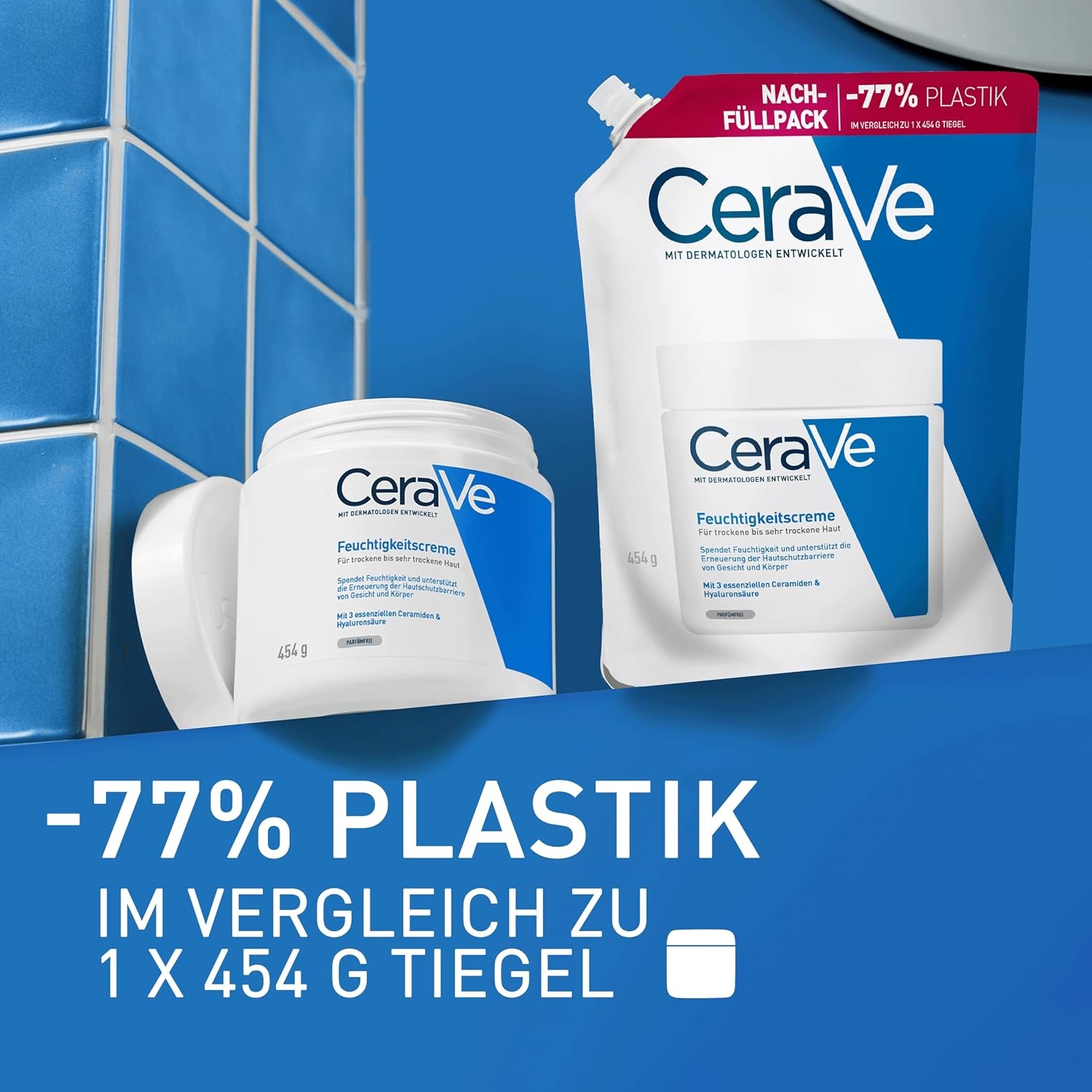 image:imageCeraVe Feuchtigkeitscreme fr trockene Haut Krper amp GesichtRefill