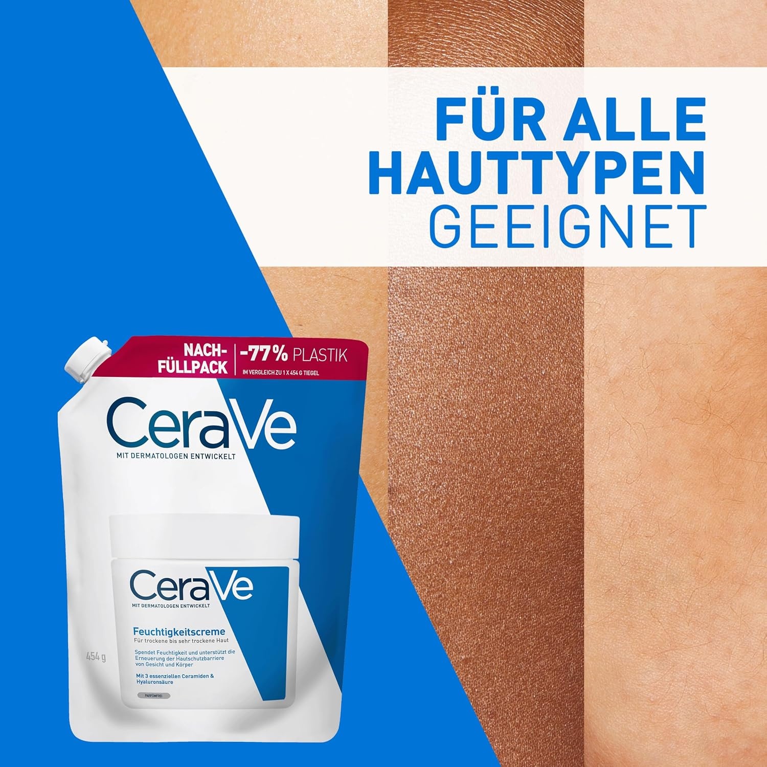 image:imageCeraVe Feuchtigkeitscreme fr trockene Haut Krper amp GesichtRefill