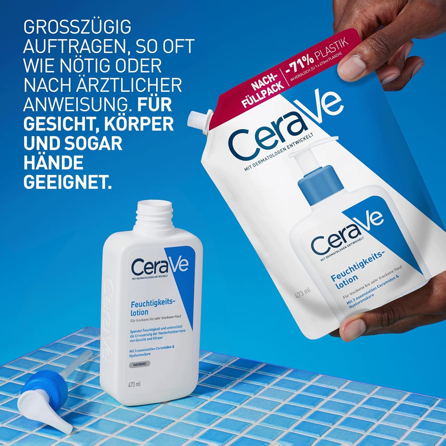 image:imageCeraVe Feuchtigkeitslotion fr trockene Haut Krper amp GesichtRefill
