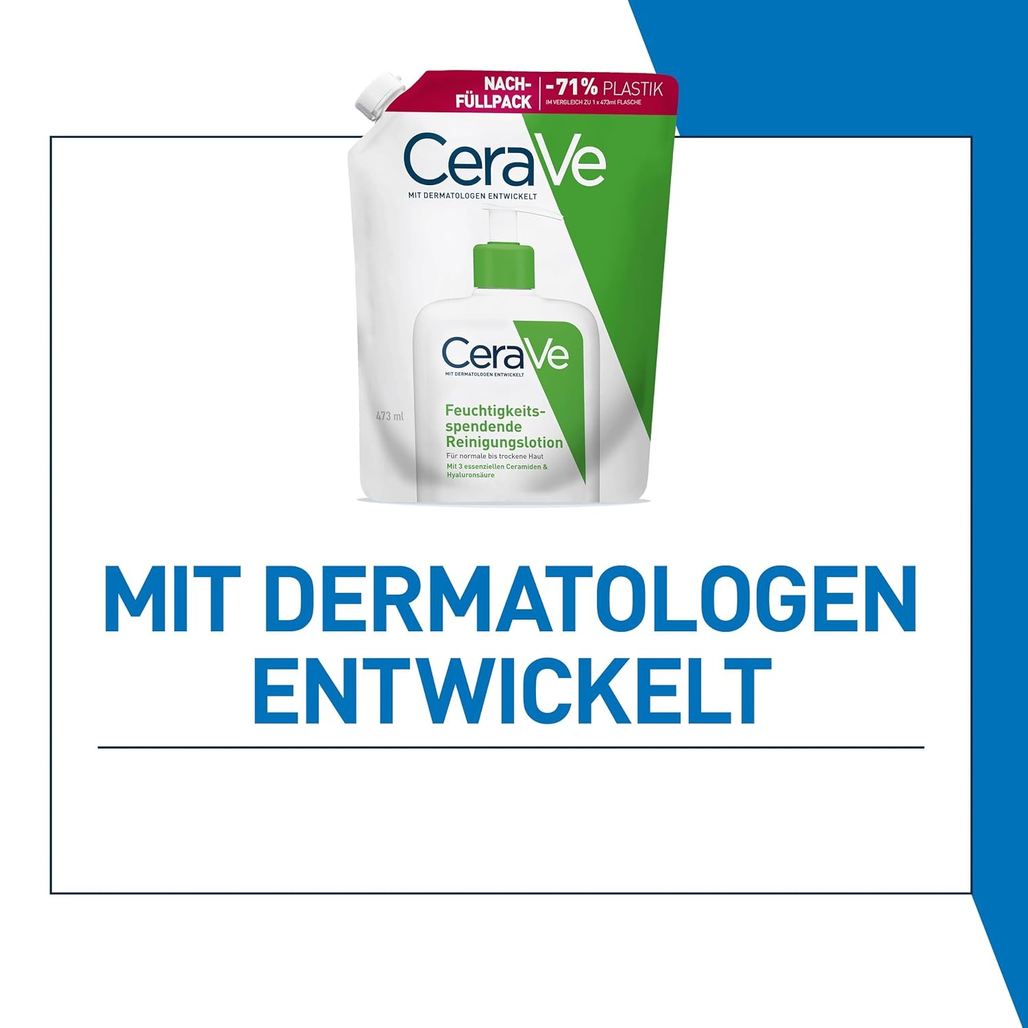 image:imageCeraVe Feuchtigkeitsspendende Reinigungslotion fr Gesicht amp KrperRefill