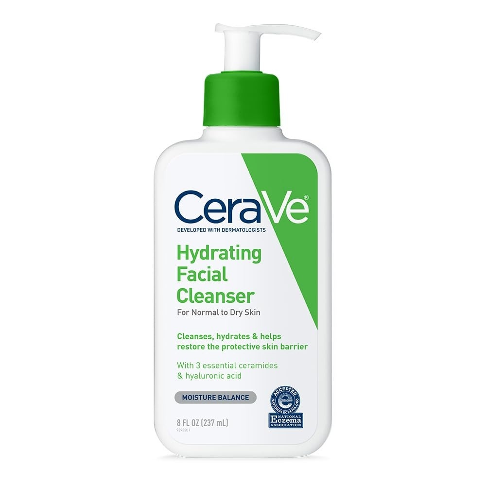 image:imageCeraVe Feuchtigkeitsspendende Reinigungslotion fr Gesicht und Krper Normale bis trockene Haut Mit Hyaluron und 3 essenziellen Ceramiden237 ml 1er Pack