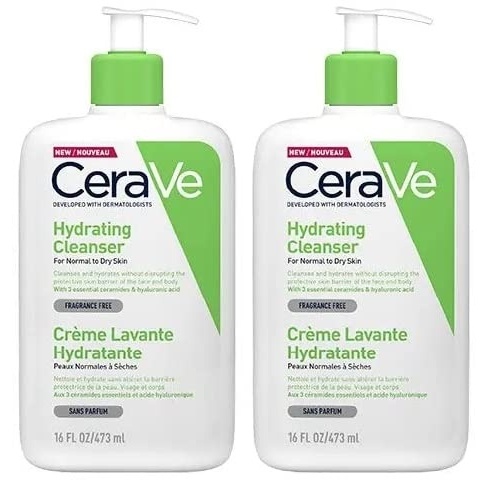 image:imageCeraVe Feuchtigkeitsspendende Reinigungslotion fr Gesicht und Krper Normale bis trockene Haut Mit Hyaluron und 3 essenziellen Ceramiden473 ml 1er Pack