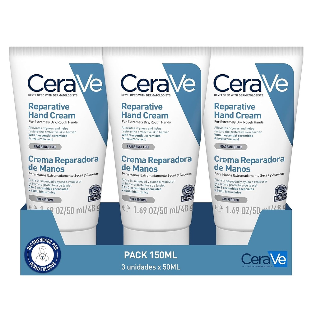 image:imageCeraVe Regenerierende Handcreme fr extrem trockene raue Hnde Mit Hyaluron und 3 essenziellen Ceramiden1667 ml 3er Pack