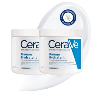 CeraVe Feuchtigkeitscreme für Körper und Gesicht, Langanhaltende Feuchtigkeit für trockene bis sehr trockene Haut, Seidige Textur, Mit Hyaluron und 3 essenziellen Ceramiden, 2 x 454 g(908 g (1er Pack))